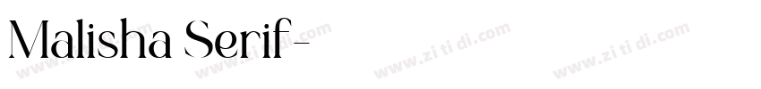 Malisha Serif字体转换